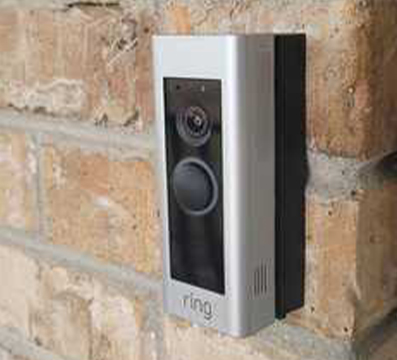 Ring Doorbell Camera Installed Outside