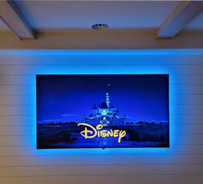 TV Hung on Wall